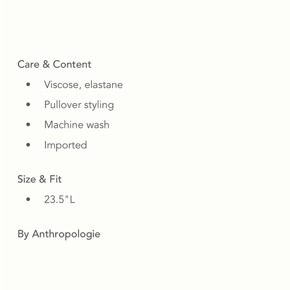 New by Anthropologie Collared Square Neck Tee Top Blouse Size Small navy blue - Picture 6 of 6